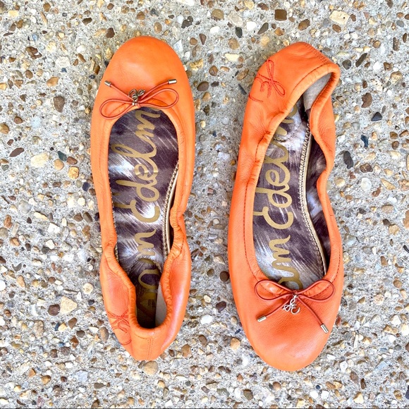 sam edelman orange flats